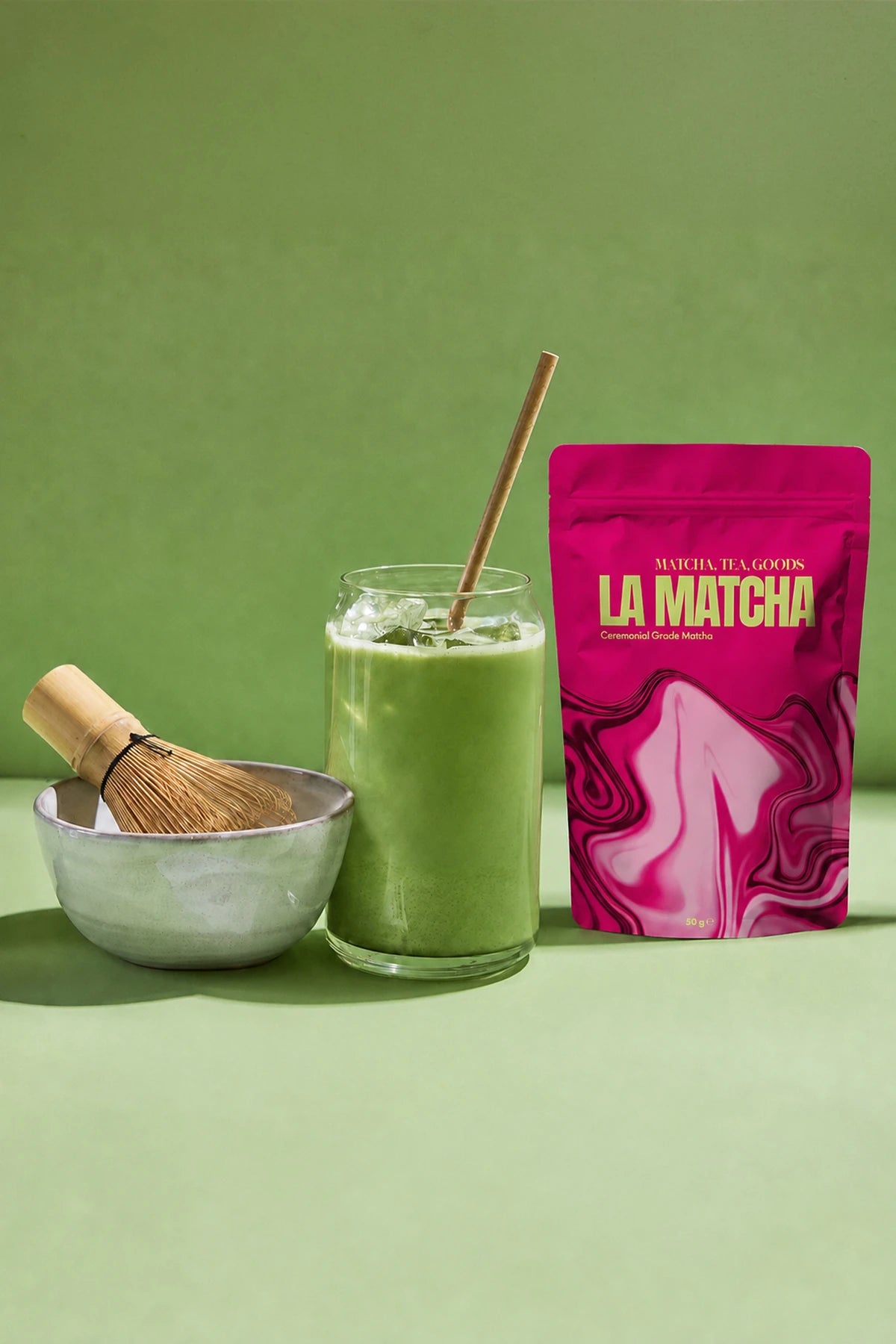 Ceremonial Grade Matcha 50 g + Bambu Whisk (Chasen) Seti