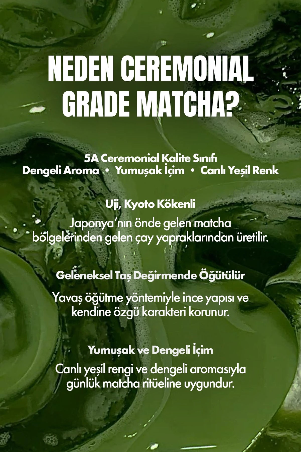 Ceremonial Grade Matcha – Uji Japon Yeşil Çay Tozu